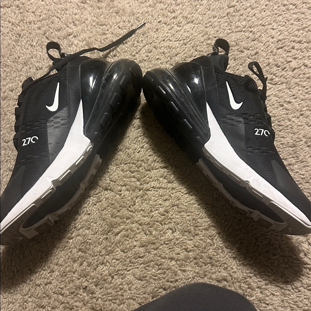 Nike Air Max 270 Black and White Sneakers - Picture 5 of 6